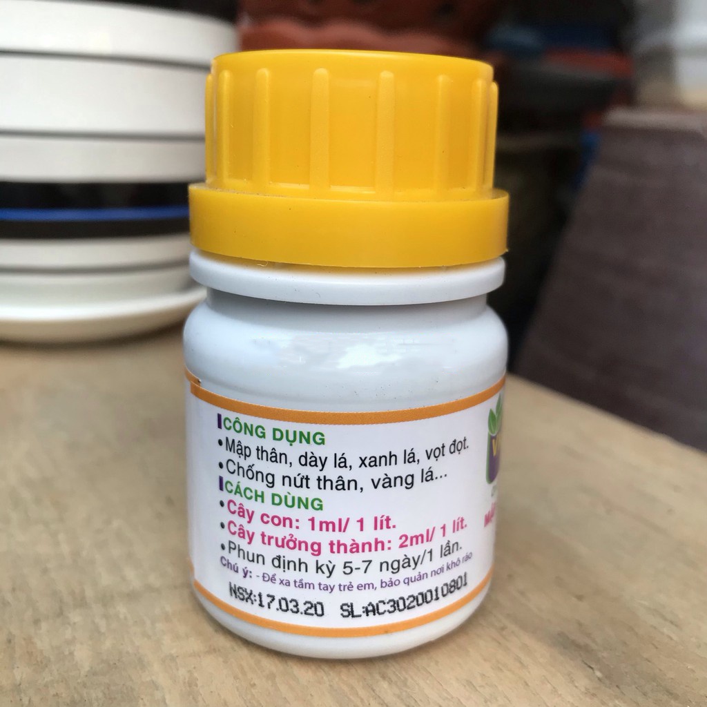 Phân Làm Mập Cây VK HUMAT 50ml - Mập Thân - Dày Lá - Vọt Đọt