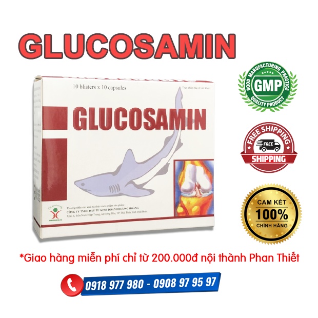 Viên uống bổ khớp, tạo sụn GLUCOSAMIN hàm lượng cao giúp trơn khớp, giảm thoái hóa khớp và khô khớp