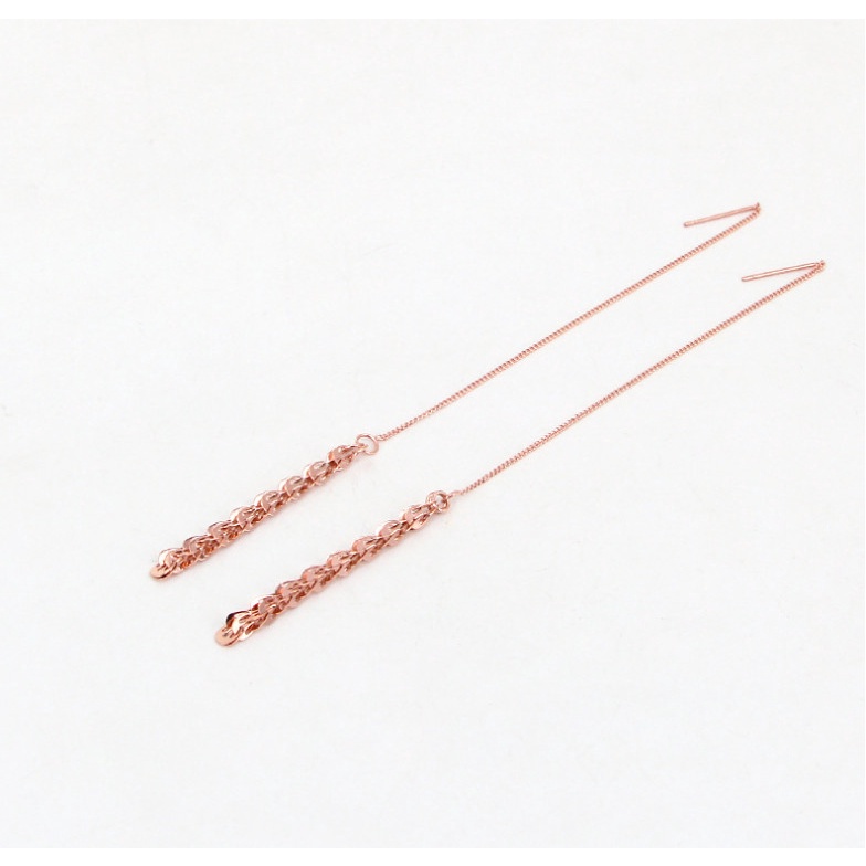 Bông Tai Titan Ko Han Rỉ Chuỗi Dài Đuôi Phụng TT 4007