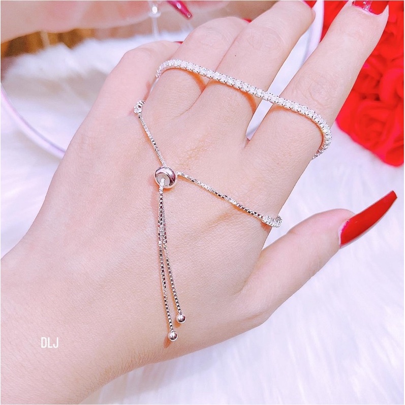 Lắc tay THJ - Lắc dải đá cao cấp , sang trọng , nữ tính chuẩn bạc ta