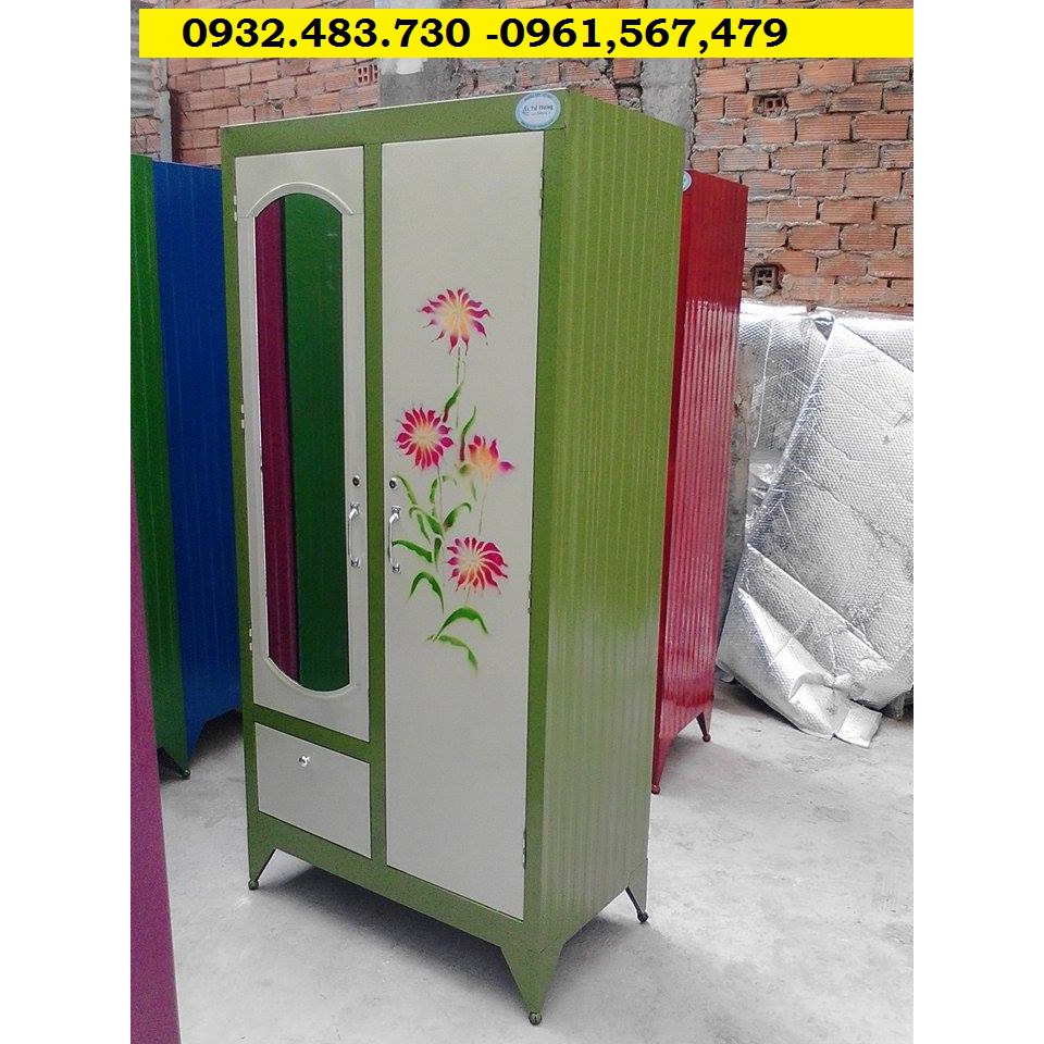 Tủ sắt quần áo 1m8x90x45