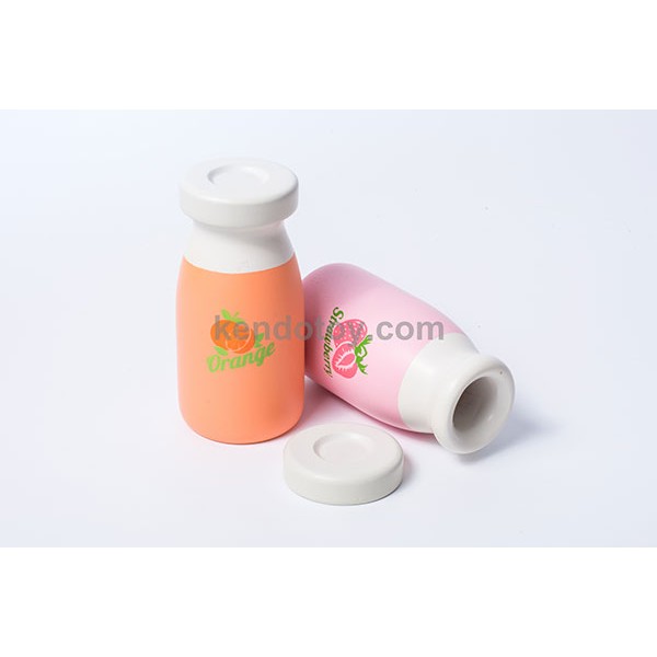 Đồ chơi gỗ | Bình sữa trái cây cho bé chơi nhập vai nấu ăn, chai nước trái cây bằng gỗ