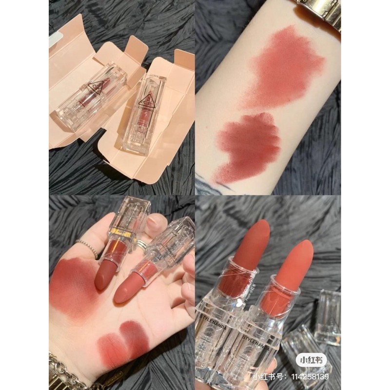 [HOT NEW][PHIÊN BẢN GIỚI HẠN 3CE CLEAR LAYER EDITION] Son Thỏi Lì, Lên Màu Siêu Chuẩn 3CE Soft Matte Lipstick 3.5g