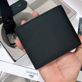 Set Lacoste ví gân + nịt gài dây gân - S159