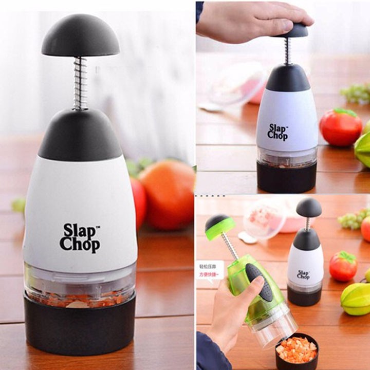 Dập tỏi, cắt rau củ quả bằng tay đa năng Slap chop [Sãn Hàng]