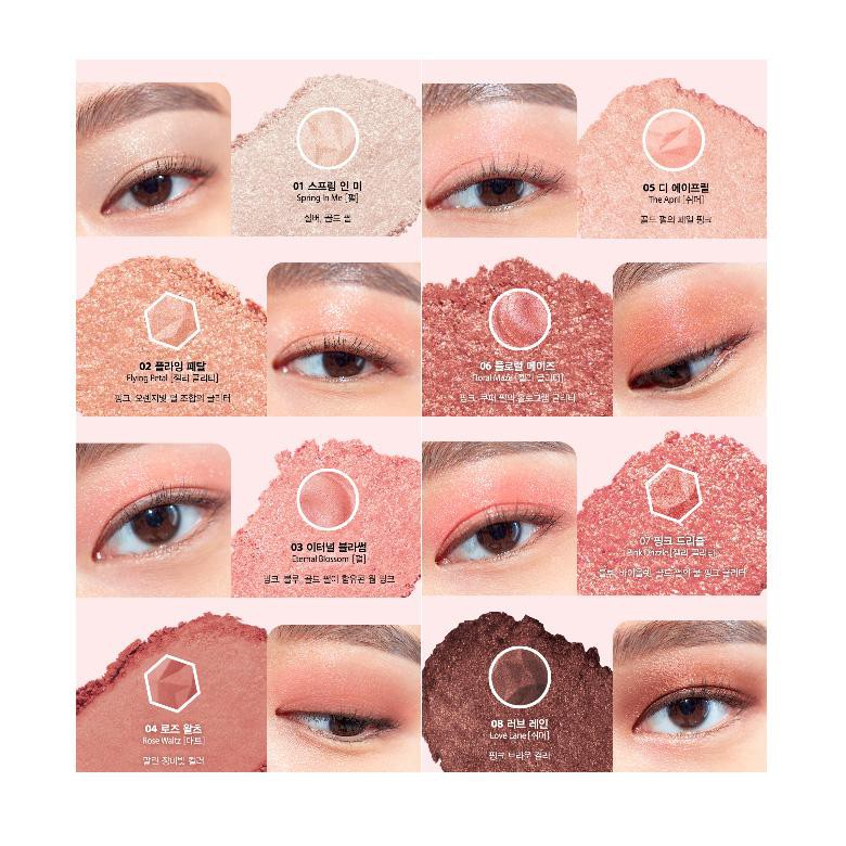 Bảng Phấn Mắt CLIO Prism Air Eye Palette nhũ lấp lánh, bám màu tốt