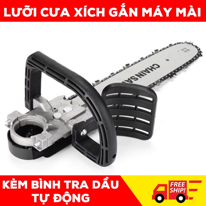 Lưỡi cưa xích gắn máy mài - Bộ chuyển đổi thành Cắt gỗ cành Có bình dầu tự động