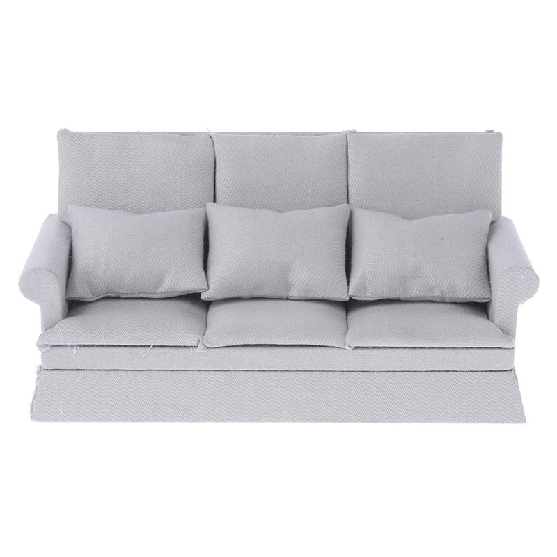 Ghế Sofa Kèm 3 Gối Mini Trang Trí Nhà Búp Bê