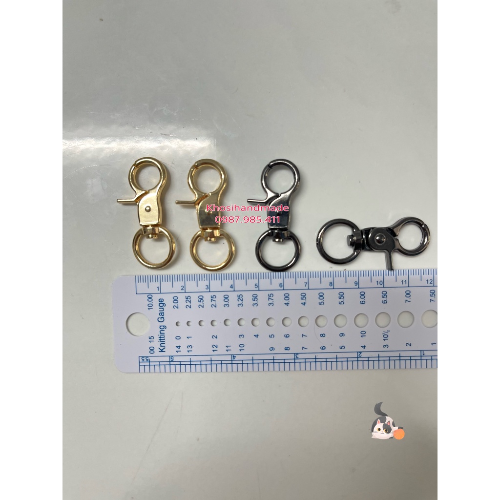 Móc Càng Cua Tròn Lớn Loại Tốt (1.5*4.5cm) (20k/cặp)