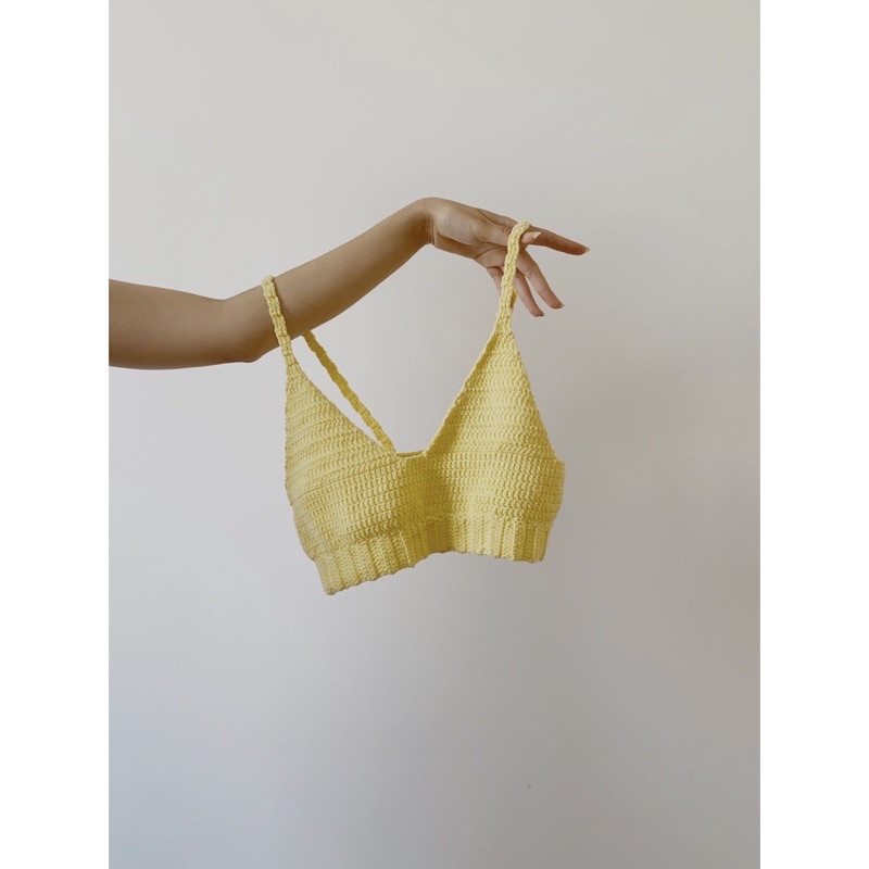 Thera Crochet-Áo len móc handmade bralete
