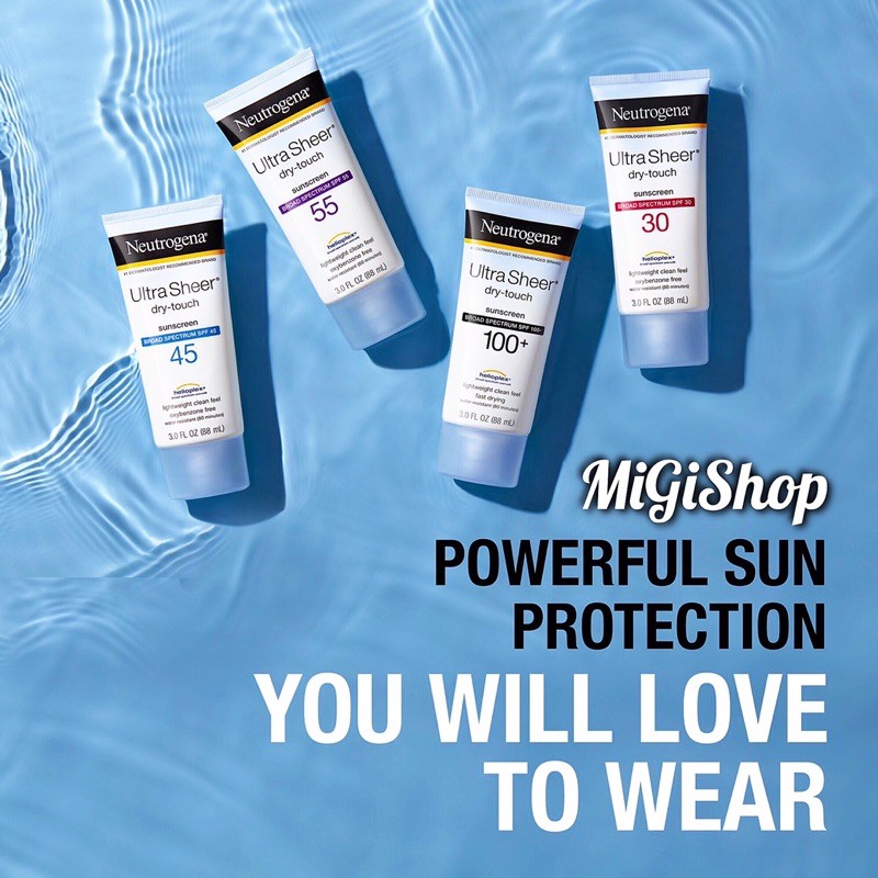 [Hàng Mỹ] Kem Chống Nắng Neutrogena Ultra Sheer Dry Touch Sunscreen