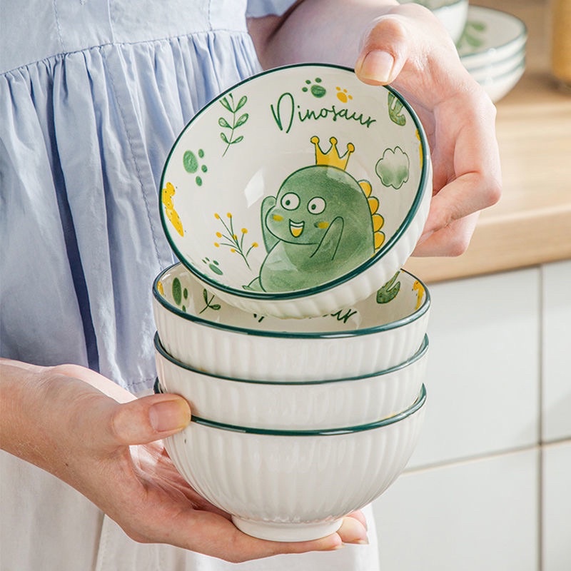 Bát Ăn Cơm Khủng Long Dễ Thương Cute Cho Bé