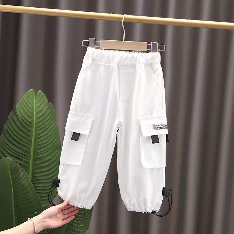 Quần Dài Dáng Rộng Thiết Kế Mới Thời Trang Mùa Xuân Thu Dành Cho Bé Trai