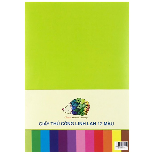 Giấy Thủ Công Linh Lan - 12 màu (17x23cm)