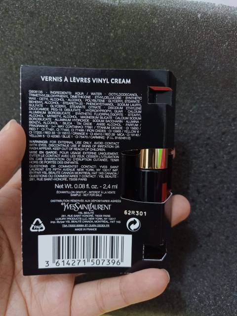 Ysl (hàng Mới Về) Tuýp Kem Mini Chất Liệu Vinyl Cao Cấp | BigBuy360 - bigbuy360.vn