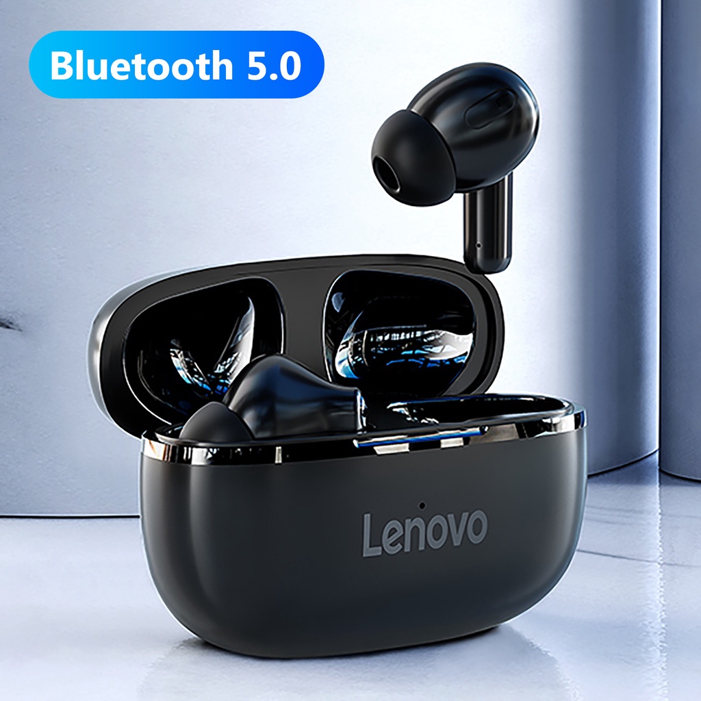 Cặp Tai Nghe Nhét Tai Lenovo Ht05 Mini Không Dây Tương Thích Với Phiên Bản Bluetooth 5.0 Chống Nước Ipx5 Có Mic