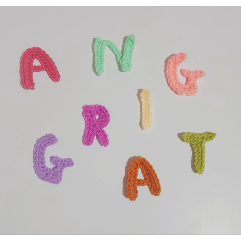 Chữ cái ghép tên bằng len