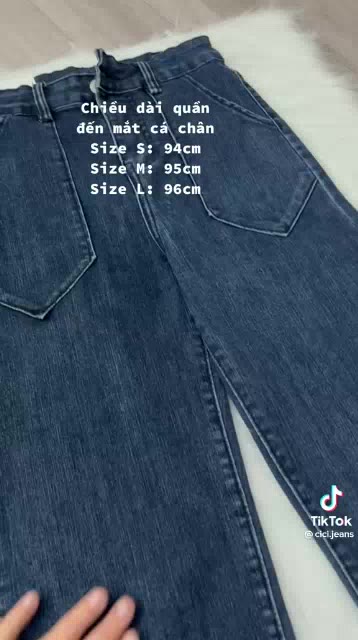 Quần bò jean nữ ống đứng co giãn suông rộng jeans cạp cao cao cấp Hottrend 2022 | BigBuy360 - bigbuy360.vn