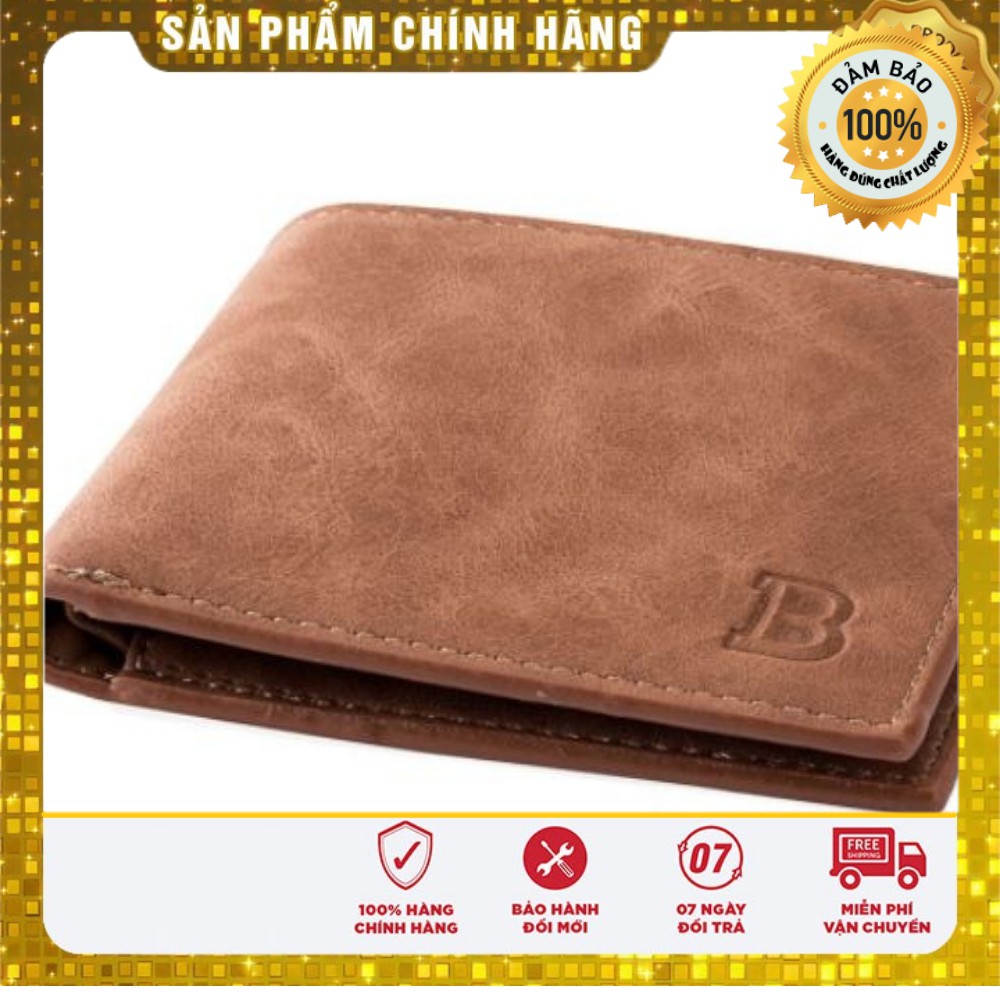 Ví (bóp) nam da bò lộn cao cấp BABORRY