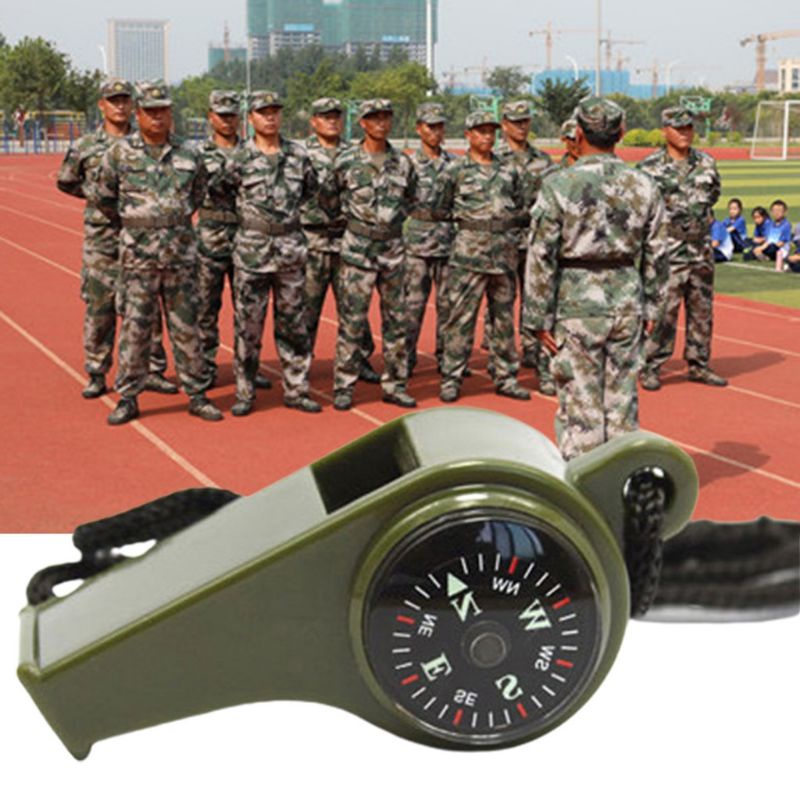 Còi Thổi Có Dây Đeo Tích Hợp La Bàn