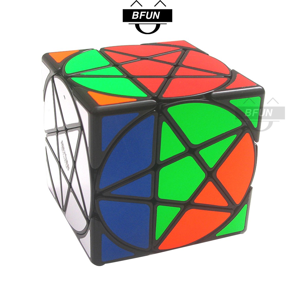 Rubik Biến Thể 6 Mặt Ngôi Sao Năm Cánh VIỀN ĐEN - Khối Rubik Kiểu Dáng Độc Đáo, Xoay Trơn - Đồ Chơi Trẻ Em BFUN