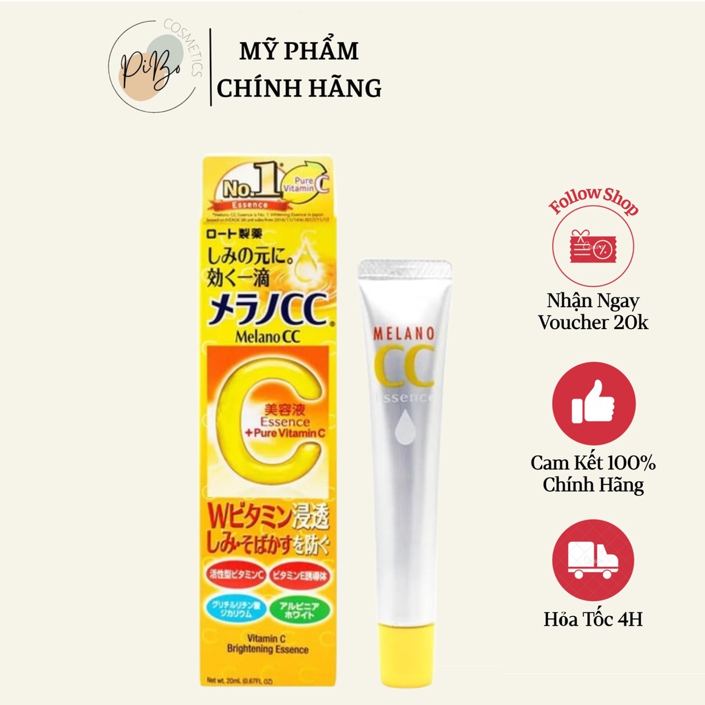 Serum Sáng Da Mờ Thâm CC Melano Rohto Tuýt 20ml - Nhật Bản