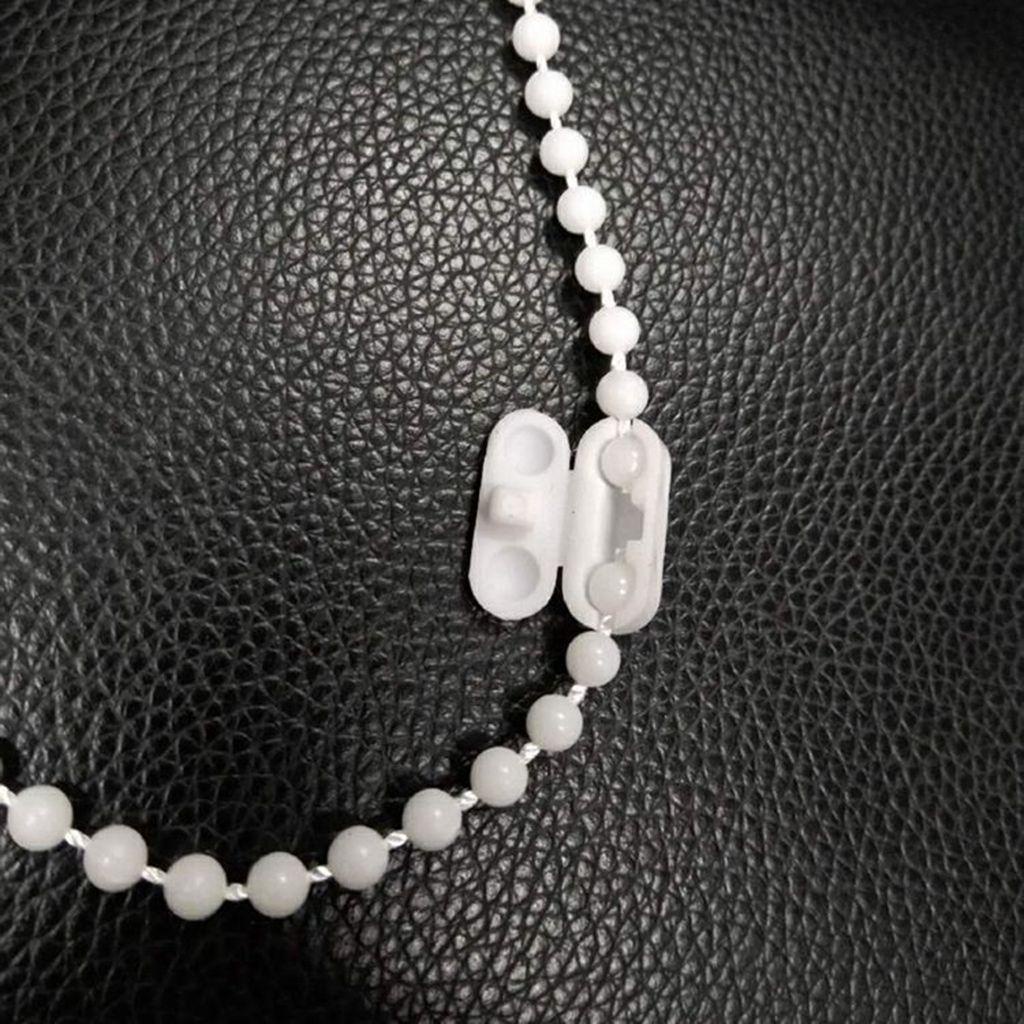 HARRIETT Phụ Kiện Rèm Cửa Bằng Nhựa Màu Trắng Chất Lượng Cao