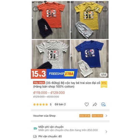 {25-60kg} Bộ bé trai cộc tay Gapkids vnxk size đại (link 2) - M007