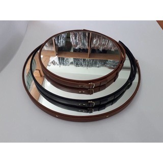 GƯƠNG TRÒN VIỀN DÂY DA