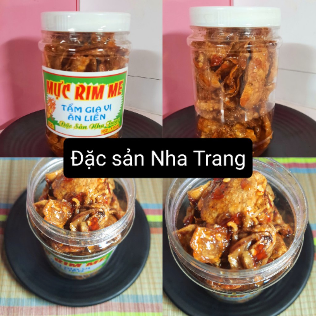 Mực Rim sa tế Nguyên con/mực rim me nguyên con hũ 200gram