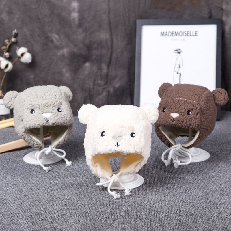Mũ Beanie Tai Gấu Đáng Yêu Dành Cho Bé Trai Gái