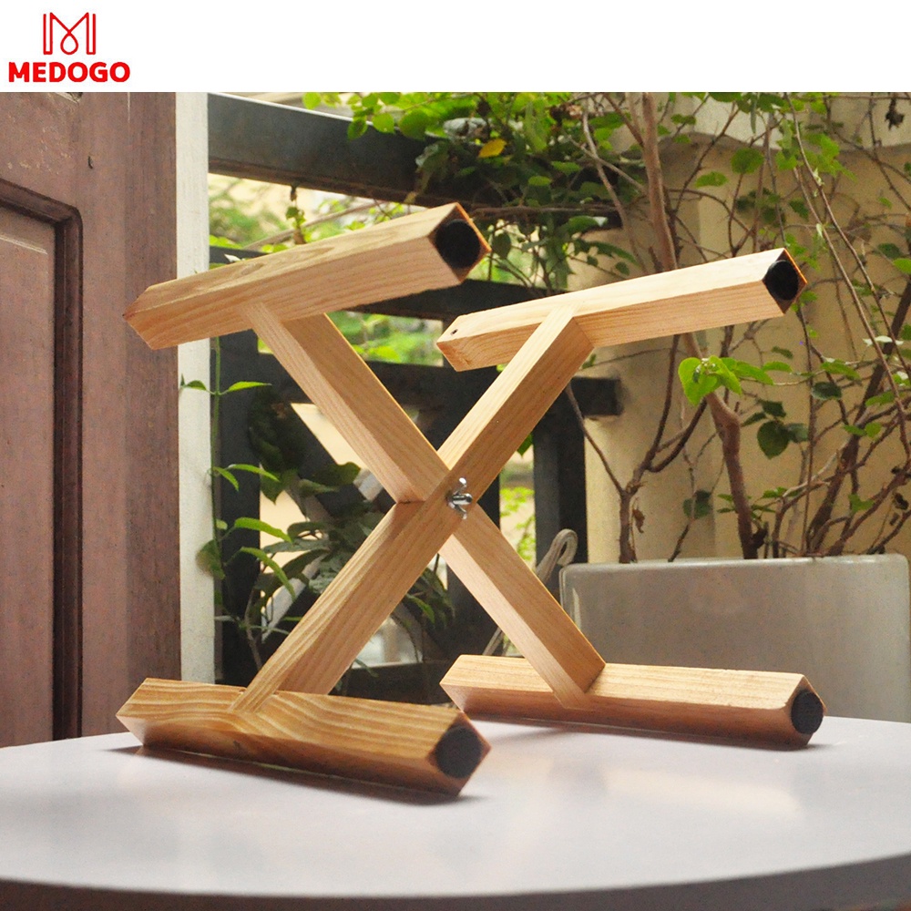 Đôn gỗ vuông để cây cảnh trang trí trong nhà nhiều kích thước, giá gỗ đỡ chậu cây cảnh MEDOGO-05