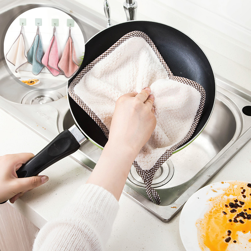 Khăn Lau Chén Dĩa Dày Dặn Thấm Hút Dầu Tiện Dụng Cho Nhà Bếp