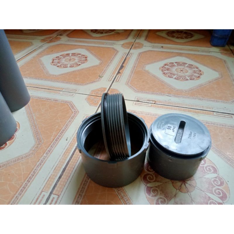 Nắp bịt xả thông tắc nhựa PVC phi 60/76/90/110 Tiền phong chính hãng