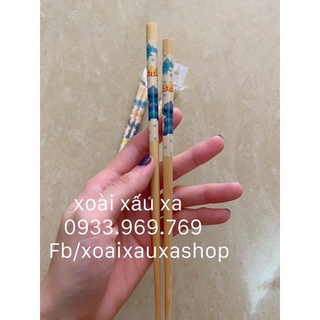 Đũa tre hoạt hình hello kitty - STITCH( 5 đôi )
