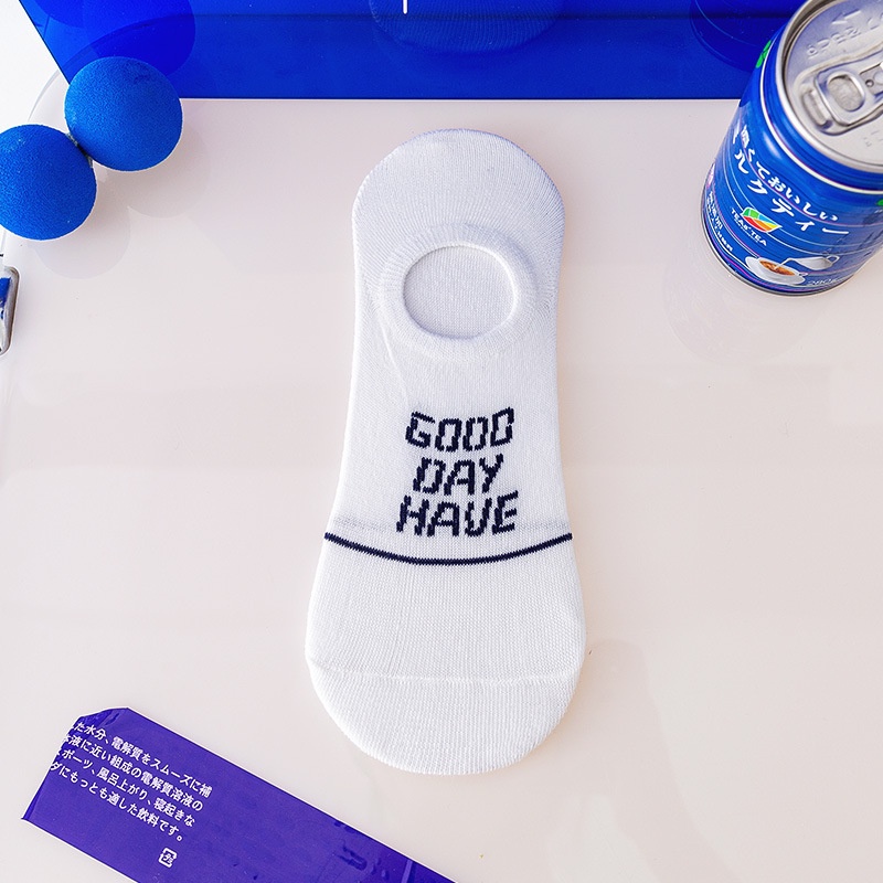 Hàng Có Sẵn Vớ Thể Thao cotton Miệng Nông Chống Trượt Màu Trắng Thời Trang Mùa Hè Cho Nam