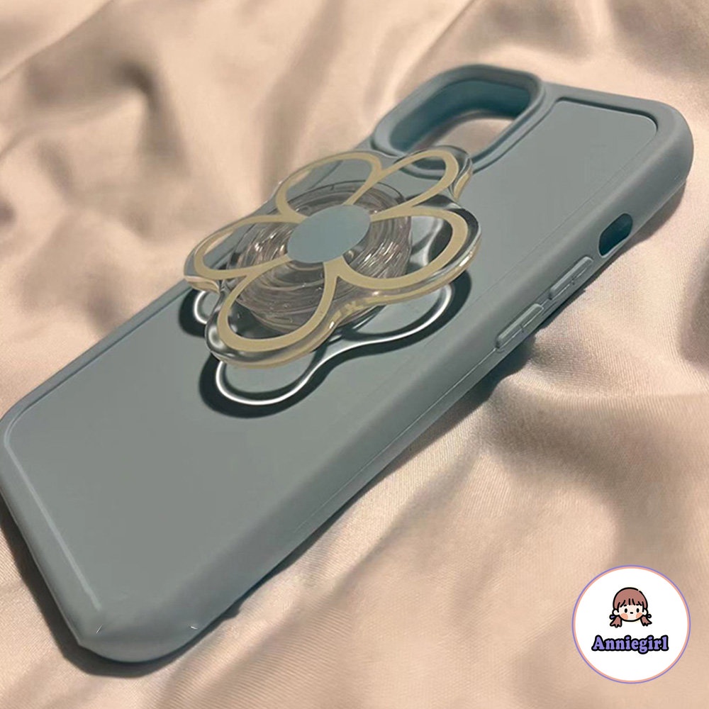 Ốp Điện Thoại TPU Silicon Mềm Chống Sốc Có Giá Đỡ Hình Hoa Cho IPhone 7Plus 8Plus X XS XR 14 13 12 11 Pro Max