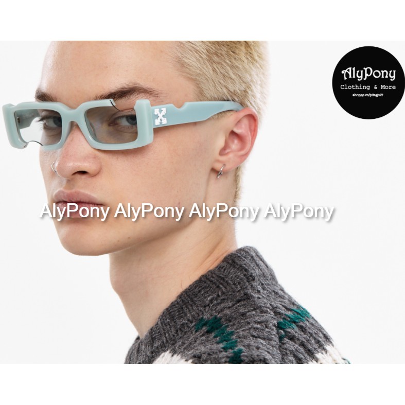 Mắt Kính Thời Trang Nữ Gọng Vuông Đục Lỗ OffWhite Mẫu Mới 2021 AlyPony - KO