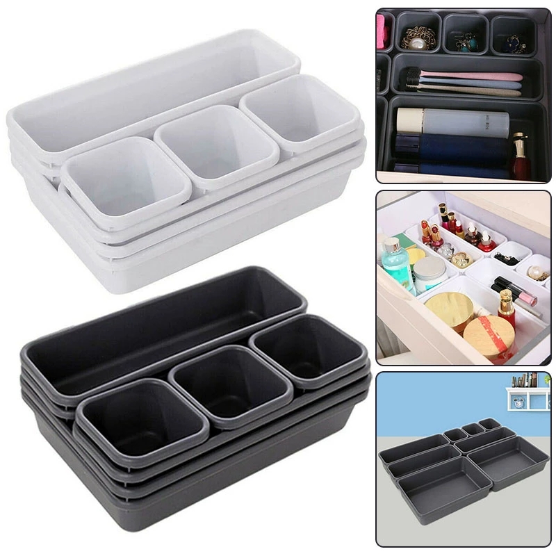 Bộ 8 Hộp Đựng Đồ Để Bàn Có Thể Điều Chỉnh Tiện Lợi