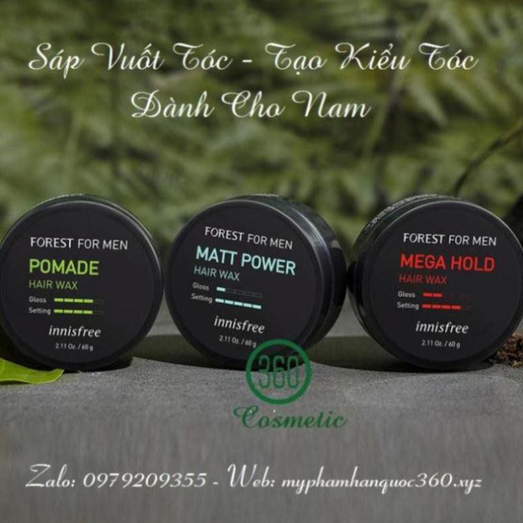 Wax Sáp Tạo Kiểu Tóc Cho Nam - Innisfree Forest For Men Hair Wax 60g