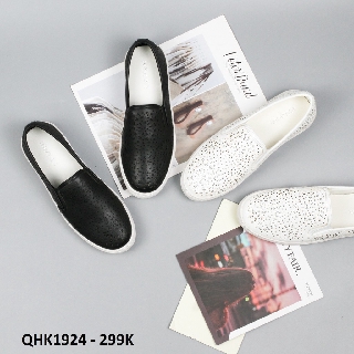 Giày lười slipon - Giày bệt nữ da thật QHK1924