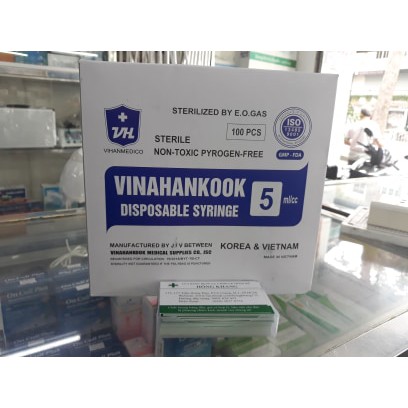 BƠM TIÊM DÙNG 1 LẦN VINAHAKOOK HỘP 100 CÂY ( CÁC LOẠI)