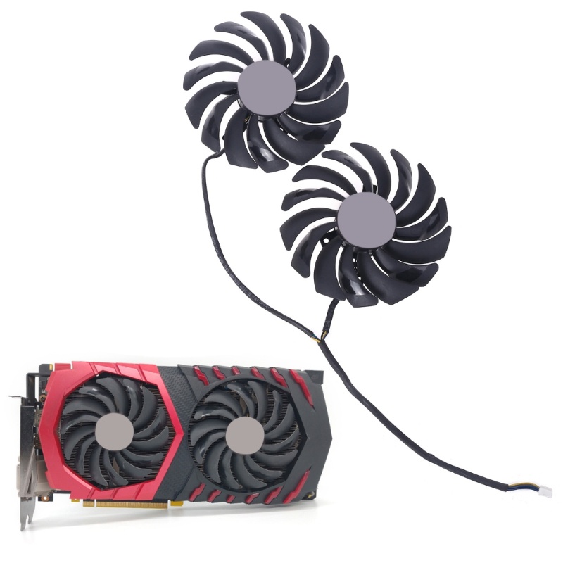 2 Thẻ Đồ Họa GPU Làm Mát Cho MSI Radeon R9 RX470 480 570 580
