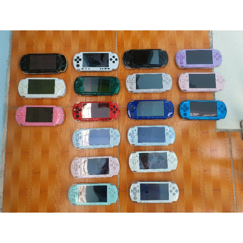 Máy chơi game PSP 1000, PSP 2000, PSP 3000 đủ màu đen, trắng, hồng, xanh, tím, xám