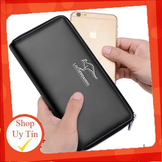 Ví Nam 1 Khóa Kéo Kangaroo Chính Hãng - Da Mềm Nhiều Ngăn