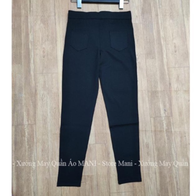 Quần legging nữ chất Umi  Hàn Quốc  siêu co dãn 4 chiều  có túi ôm cực hot