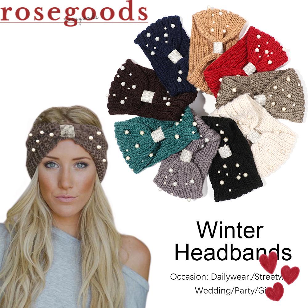 Băng Đô Cài Tóc Đính Ngọc Trai Thời Trang Mùa Đông