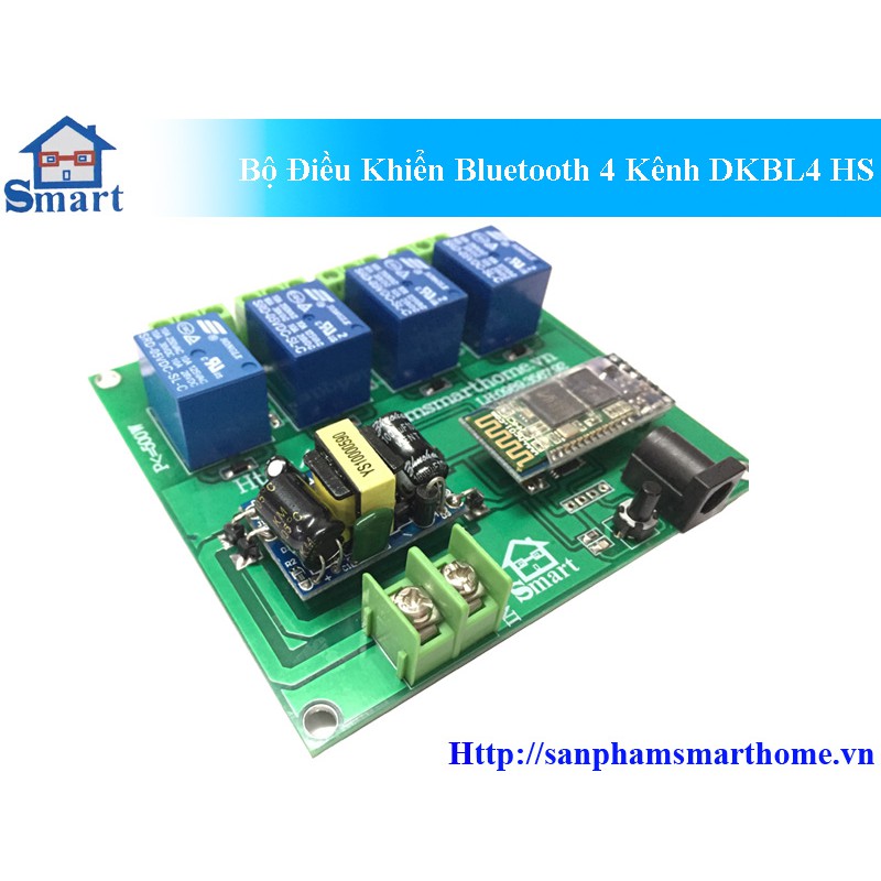 Bộ điều khiển thiết qua bluetooth 4 kênh