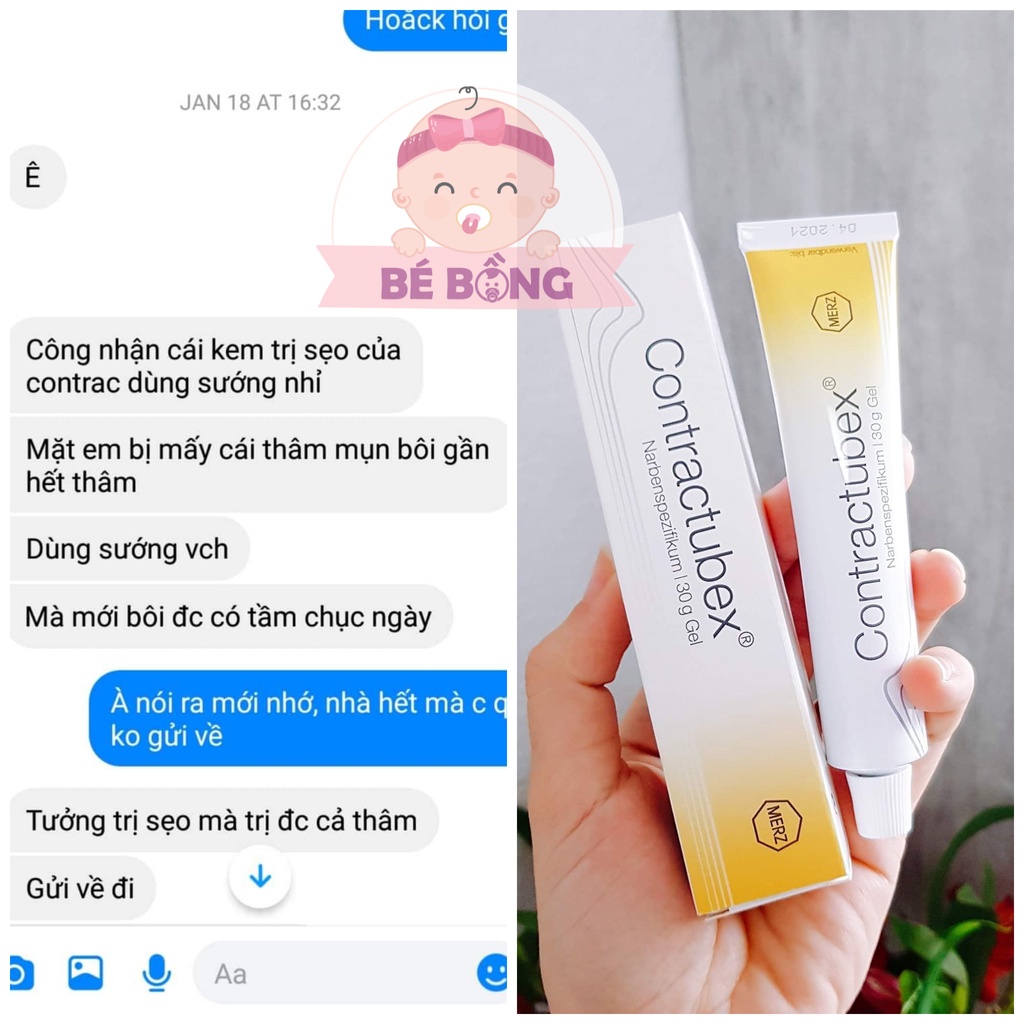 Gel sẹo Contractubex Đức 30g