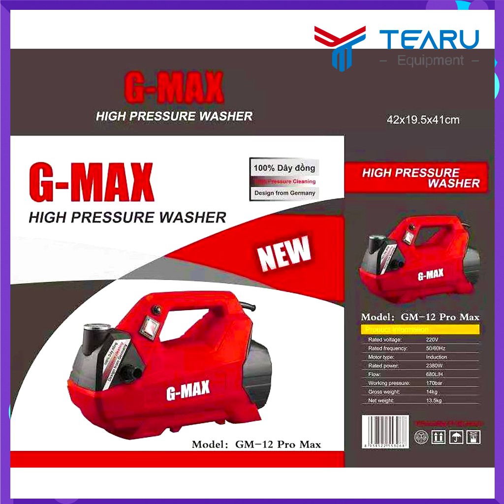 Máy Rửa Xe Gia Đình Gmax 12 Pro 2380W Đến Từ Nhật Bản Siêu Bên Bỉ